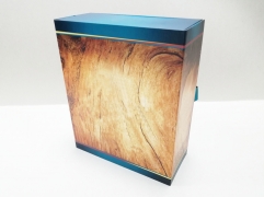 CMYK printing dumb film magnetic Beige Flocking vac tray XO wine box