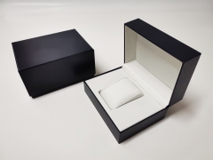 Custom Black Square Watch Box Branded fashion Watch Gift Packaging Box for Men