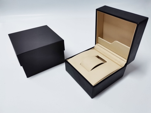 Black PU Leather Plastic moulding Watch box