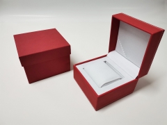 Red car line PU leather box gift display box