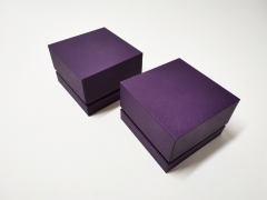 FSC Violet Texture paper Square Watch box Gift box