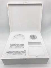 Deluxe design leather censer set perfume box