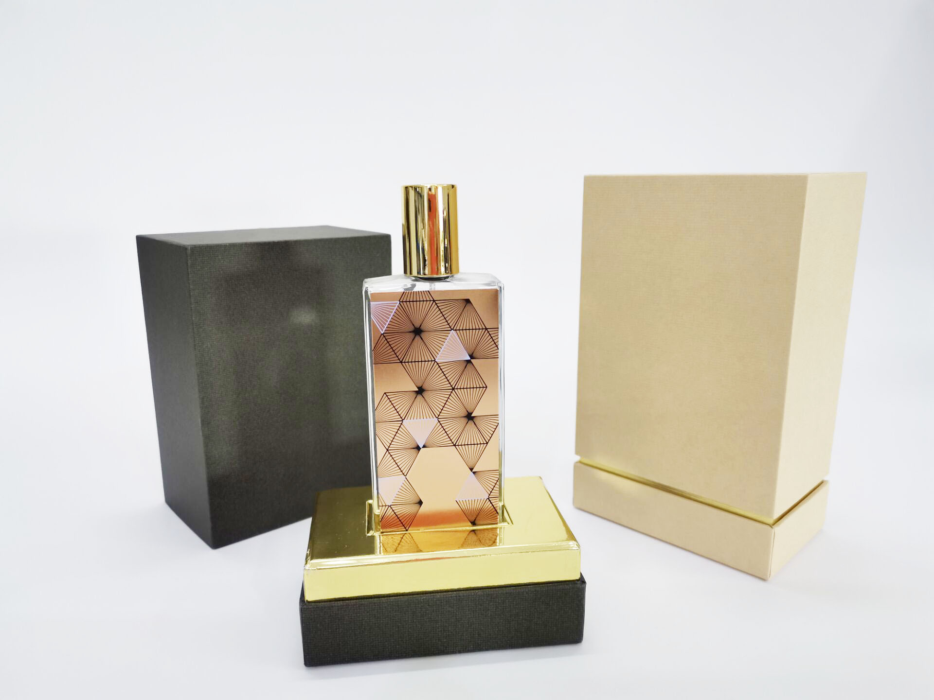 Luxury Custom Logo Printed Perfume Box Design Paper T Packaging