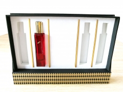 Luxury MDF packaging gift Skew notch Design perfume bottle box for wholesale