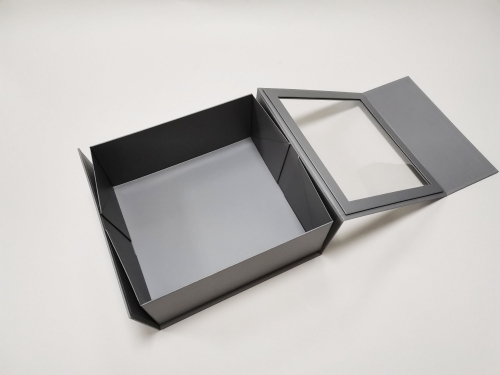 FSC Packing Luxury Foldable Magnet Premium Paper Packaging Folding Boxes Closure Custom Logo grey Cardboard Rigid Magnetic Gift Box