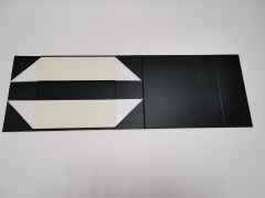 FSC Black UV Coating Folding Recycled Paper Custom Shoe Box With Logo