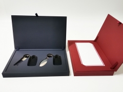 FSC New Customized MDF luxury gift packaging key box with EVA Foam insert gift paper box