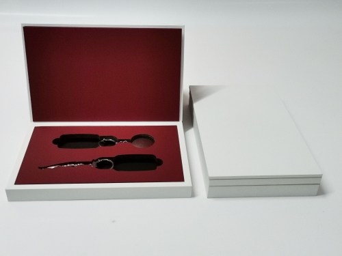 Design MDF Packing Box Hard Cardboard Luxury Car Key Gift Box With Foam Insert Custom