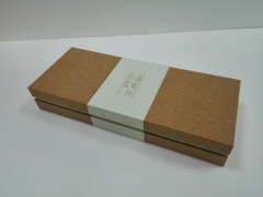 Custom kraft cardboard gift box bronzing effect LOGO custom OEM Chinese medicine health gift box