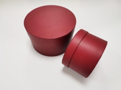 CMYK red printing circular gift box
