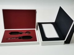 Design MDF Packing Box Hard Cardboard Luxury Car Key Gift Box With Foam Insert Custom