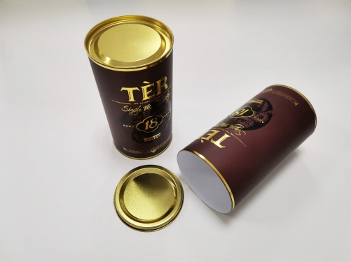 FSC Custom logo cylinder type gift box round paper tube wine cardboard packaging gift boxes