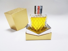 FSC Luxury Custom Golden Emboss Paper Wedding Favors Gift Box Perfume Box Packaging