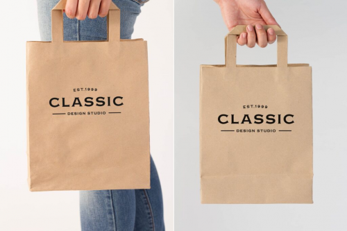 Recycling and environmental protection kraft paper bags
