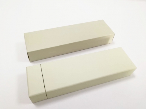 Beige Soft Touch Paper Pen box