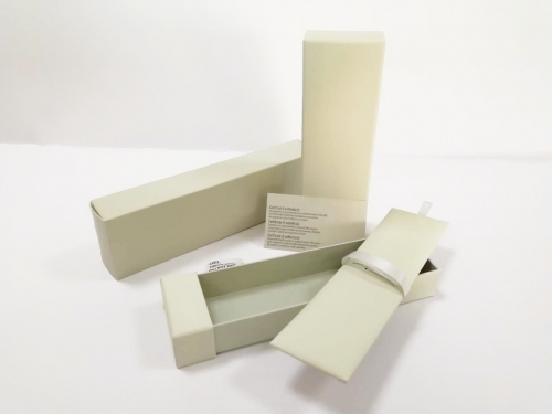 Beige Soft Touch Paper Pen box